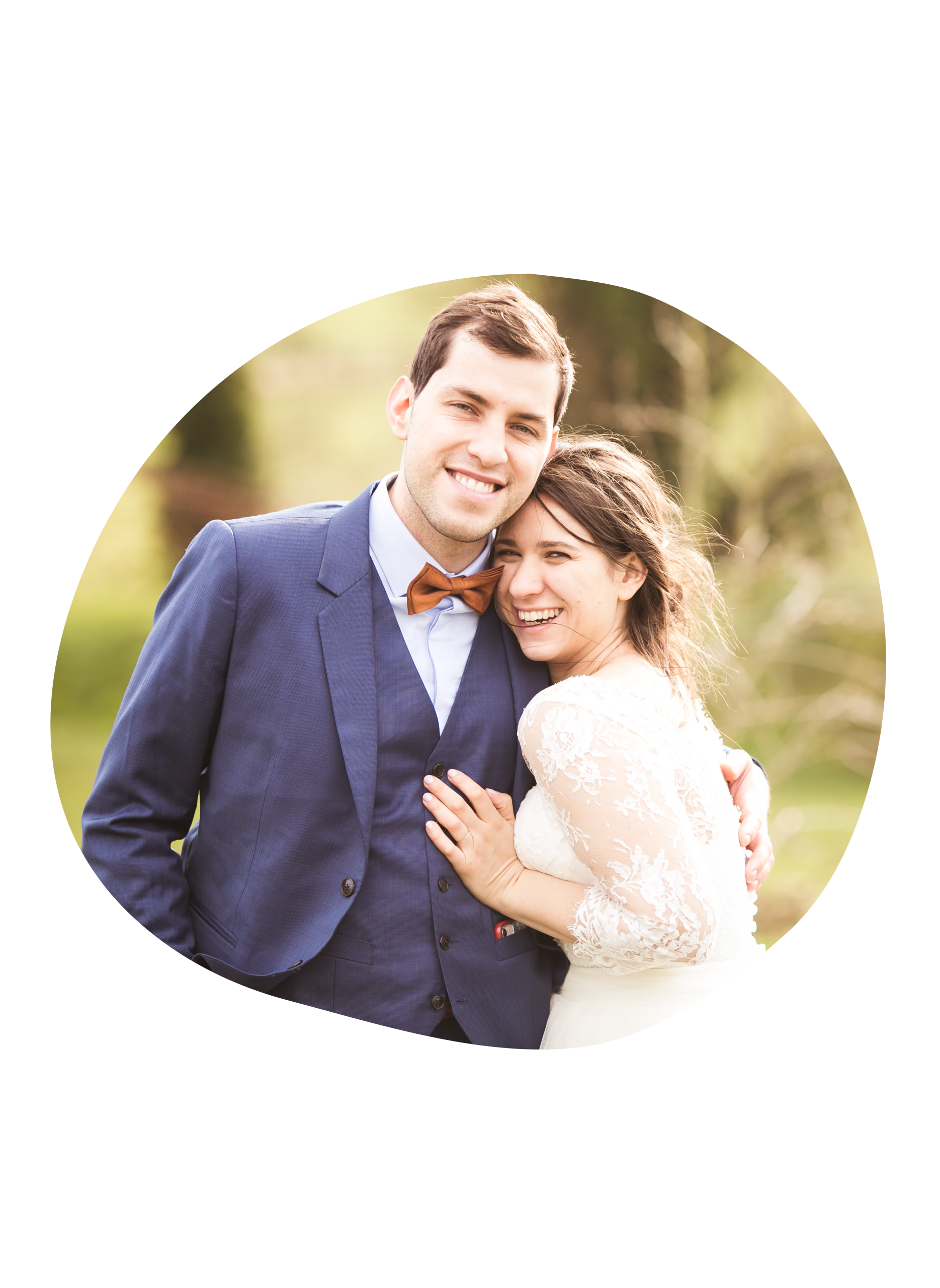 Couple heureux et amoureux, mariage